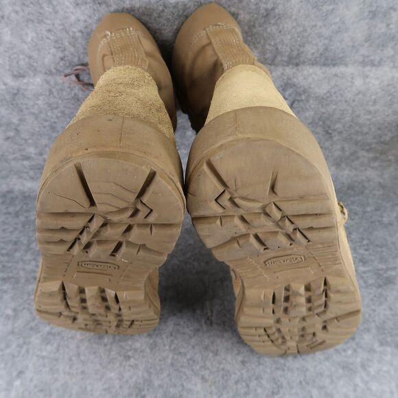 McRae Boots Mens 11.5 Combat Military Hot Weather Tactical Leather Vibram Brown - Picture 13 of 16